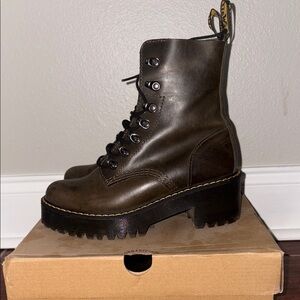 Dr. Martens Brown Leona Boots